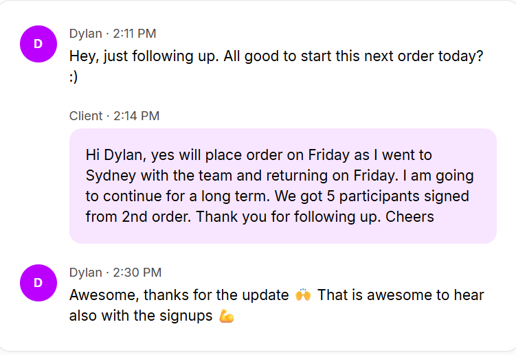clients review